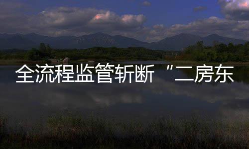 二房利益链管斩全流程监非法断东